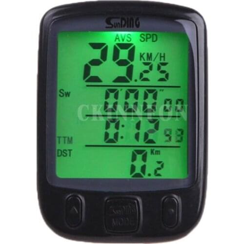 50Pcs/Lot LCD Waterproof Bicycle Computer Mountain Stopwatch SD-563a Speedmeter Bicycle Computer