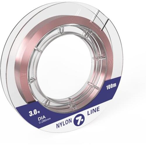 100m 0.8#-3.0# Invisible Nylon Line Fluorocarbon Carbon Fiber Line Super Strong Pull Line Sinking 0.14-0.28mm Fishing Tackle