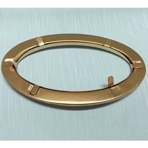 120 x 70 mm Shine Gold Oval Metal Purse Eyelets purse handles