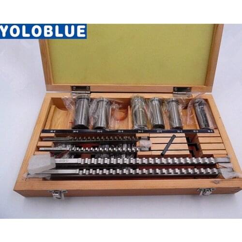 18pcs HSS Metric Keyway Broach Set 4/5/6/8mm Broaches 12-28 Cutting Broach 5shim