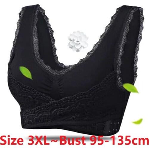 2pcs/set Sexy Lingerie Bra with Pads Plus Size 3XL Women Seamless Push Up Sports Bralette Wireless Comfortable Sleep Active Bra