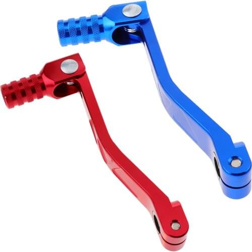 2pcs Gear Lever Folding Starter Lever CNC Adjustable Gear Shifter Lever Multi-color Motorcycle Modified Accessories