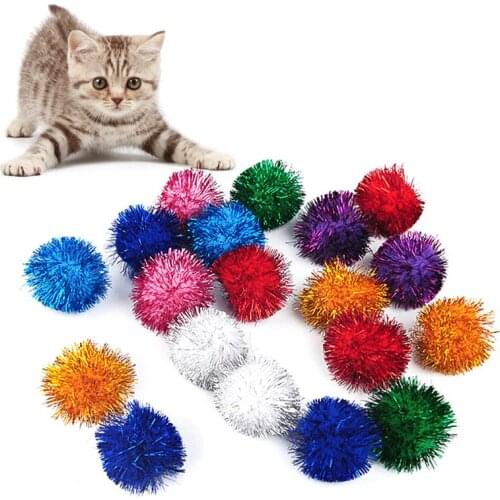 20PCS Cat Ball Toy Cat Toys Funny Interactive Cat Training Toy Cat Play Toy Kitten Toy