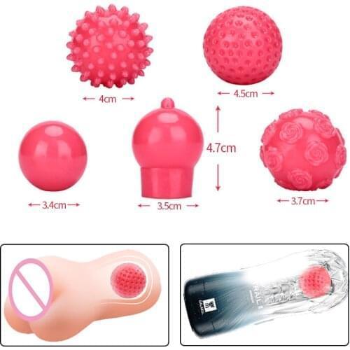 5 Types Penis Extender Beads Reusable Condom Soft Head Attachment Ball For Aircraft Cup Pock Pussy Trainer Sex Toy For Men