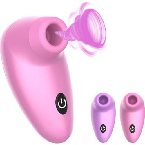 7 Mode Vibrating Nipple Sucker Sex Clitoris Vibrator Nipple Sucking Clitoral Stimulator Vibrator Oral Licking Sex Toys for Women
