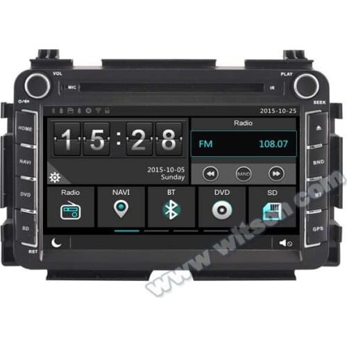 8" Car DVD for Honda Vezel 2013 2014 2015 2016 2017 with Tire Pressure Monitoring System Support & Front DVR Camera Support
