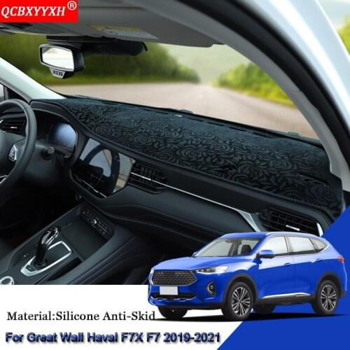 Car Styling For Great Wall Haval F7X F7 2019-2021 Car Dashboard Protective Mat Shade Cushion Pad Rose Carpet Mat Cover Accessory