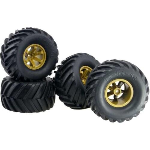Free Shipping 4pcs 2.2" 1/10 RC Monster Truck Tires 2.2 Inch RC Crawler Car Rubber Tire Diameter 130mm Fit for HPI Monster Truck