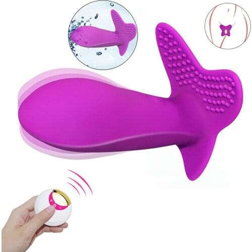 Big Dildo Vibrator Wireless Remote G Spot Massager with Clitoris Stimulator 10Speeds USB Charging Wearable Invisible Vibrator