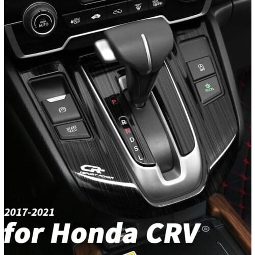 Car gear panel center control gear frame decoration modification accessories For Honda CRV CR-V 2017 2018 2019 2020 2021