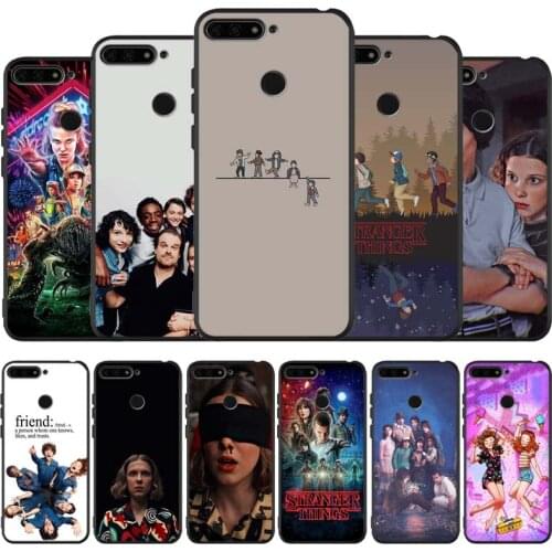 Stranger things black Silicone Phone Case For honor 30 20 Pro 8 8X 9 10 20 Lite Mate 10 20 30 Lite Pro cover