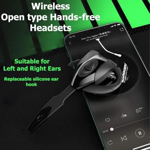 Business Bluetooth Headset Sports Open Type Waterproof Ear Hook Earphone High Sensitivity With Mic Handsfree Wireless Headphones