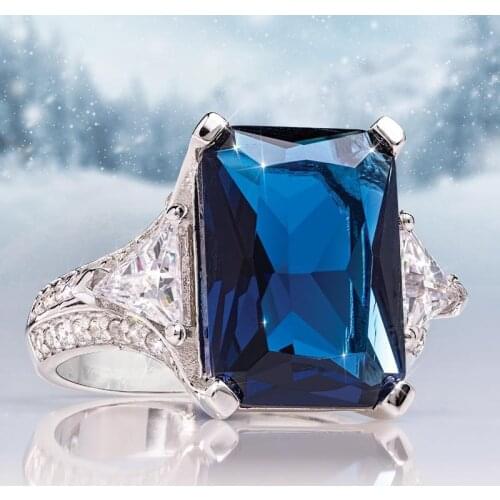 DIWENFU Sapphire Rings