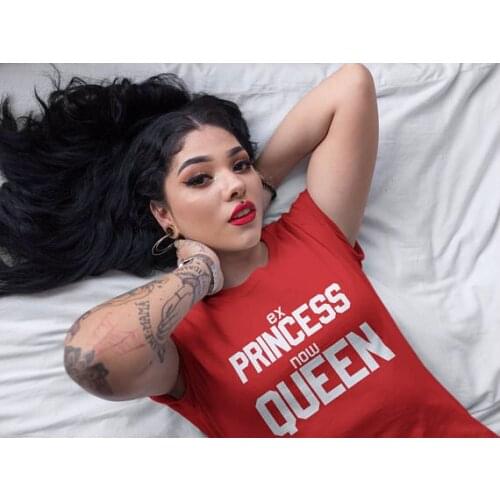 Princess T shirt Ex Princess now Queen T-shirt Unisex Tumblr Top Instagram Clothes Girls Shirts moletom do tumblr t shirt