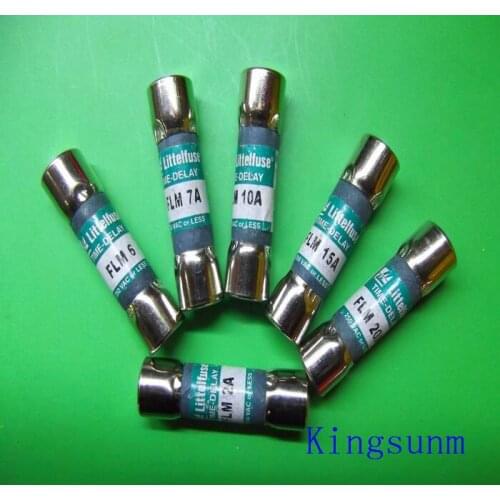 Free shipping 10pcs FLM 1 1/4A Littelfuse10X38 ceramic delay fuse import fuse 1.25A250V