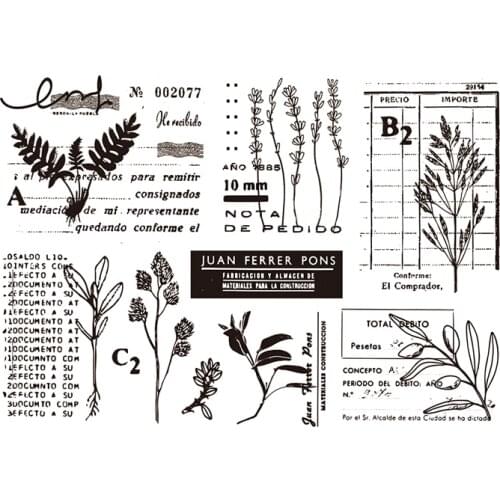 Leaves of grass stamp Clear Stamp for Scrapbooking Transparent Silicone Rubber DIY Photo Album Decor A351