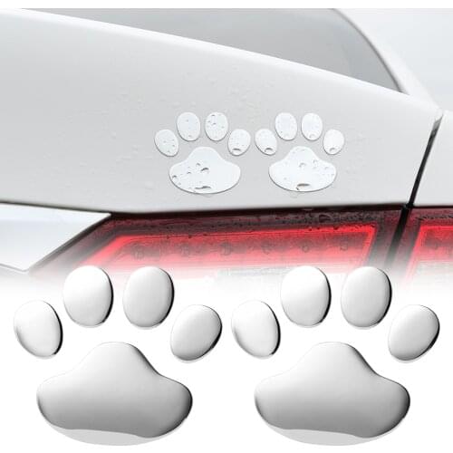 Cool Design Paw Footprint Car Sticker Auto Accessories for Ssangyong Actyon Rexton Korando Rodius Kyron Tivoli Musso XLV Stavic