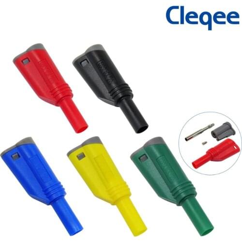 P3005 High Quality Welding/Assembly 4mm Stacking Safety Banana Plug Welding-free Multimeter Connector