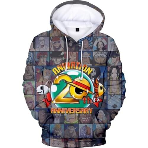 Personality 3D Anime One piece Hoodies Monkey D . Luffy Long Sleeve 3D Cartoon Romance Dawn Hoodie Men/women and Child Outwear