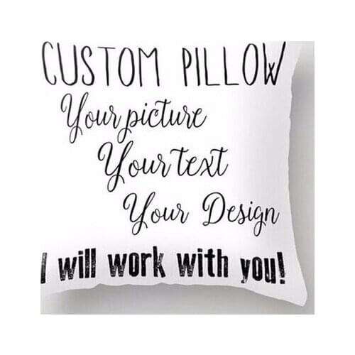 Luxury Custom Your Own Your Pictures,Tests,Designs,Photos Unique Square Pillowcase Invisible Zippered Pillow Sham