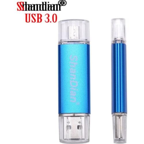 SHANDIAN USB 3.0 Smart phone USB Flash drive OTG USB Flash Drive Micro memory stick U Disk pendrive 4GB 8GB 16GB 32GB 64GB