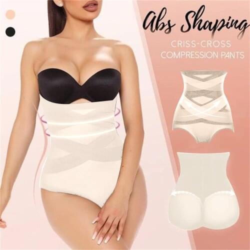 Seamless Women High Waist Lace Shaping Panties Breathable Body Shaper Slimming Tummy Control Knickers Pant Lady Shapewear