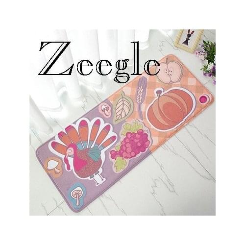 Zeegle Cartoon Printed Area Rug for Living Room Bedroom Carpets Bedside Rugs Anti-slip Carpets Children Kitchen Mats Kids Rug