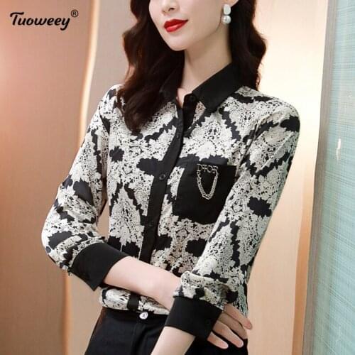 Vintage Chiffon office Blouse Women Black Blusas Mujer De Moda 2021 Summer Korean Style 3XL Plus Size Tunic Tops Long Shirts