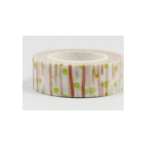 2pcs/lot Lovely Green Point red line Washi Tape DIY decoration Scrapbooking Sticker Label Masking Tape School Office Supply