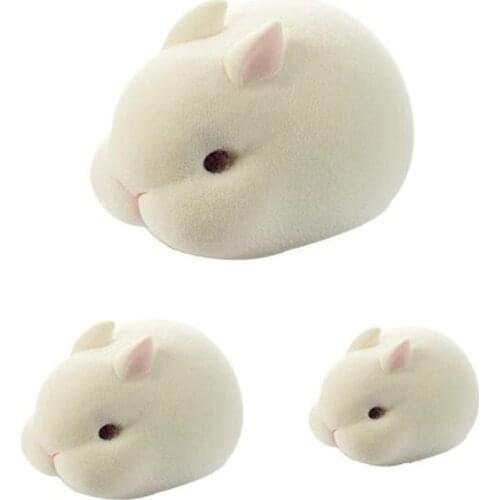 3D Rabbit Mousse Mould Rabbit Ice Cream Chocolate Silica Creative Baking Net Red Cake Grinding Tool A088/A089