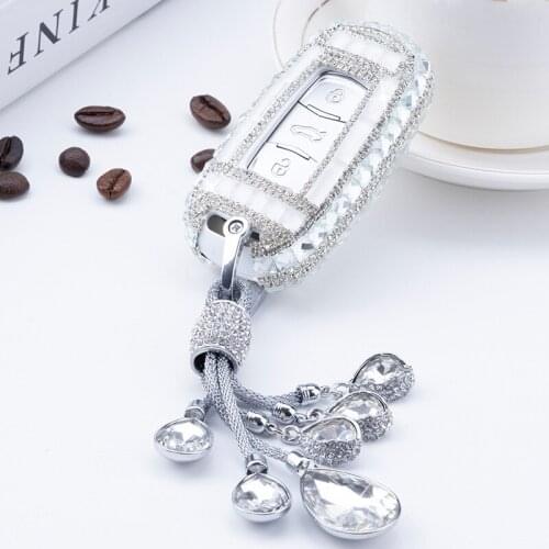 New Diamond Crystal Car Remote Key Case Cover For Geely Atlas Boyue NL3 EX7 Emgrand X7 EmgrarandX7 SUV GT GC9 borui Accessories