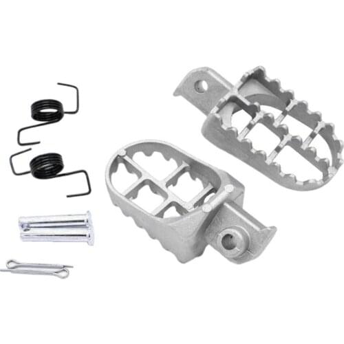 CNC Aluminum Foot Pegs Footpegs Footrest Pedals Kit Replacement Parts for Yamaha PW50 PW80 Pit Bike