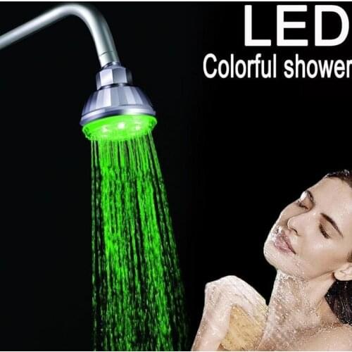 Color Changing Shower Head Led Light Glowing Automatic 7 Color Changing Automatic Handheld Water Saving Shower Bathroom 1PC