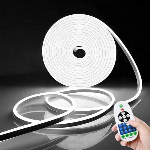 Dimmable LED Strip Flex Neon Light AC 220V 2835 Neon Ribbon Tube Outdoor Waterproof Neon Sign 120Leds/m Neon Rope Night Lamp