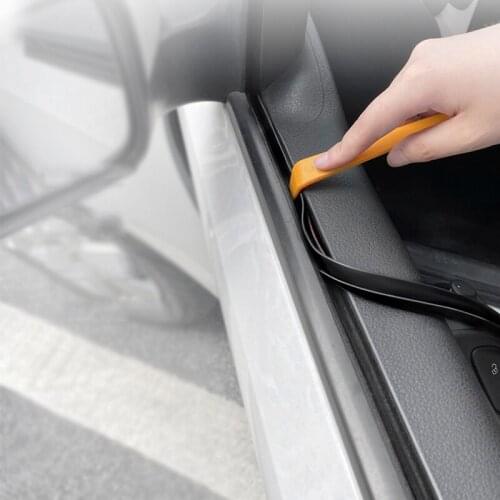 DIY Universal Car Styling V Type Door Window Glass Sealing Strips Rubber Sticker Soundproofing External Sticker Auto Accessories