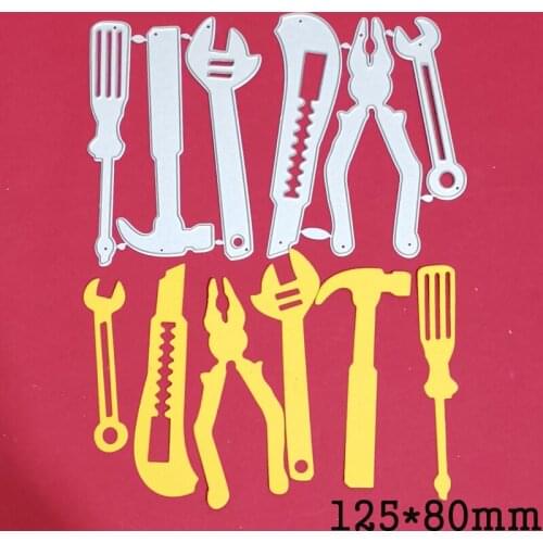 5Pcs/Set Car Repair Tools Metal Cutting Dies For Stamps Scrapbooking Stencils DIY Paper Album Cards Decor Embossing 2021 New