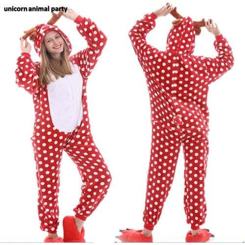 Kigurumi Onesie Adult Men women Party skeleton Shark deer mouse Pajamas Costume hoodies Party Homewear Sleepwear Clothing