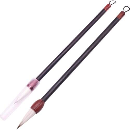 1 Pcs Calligraphy Brushes Medium Regular Script Tip Material Rabbit Hair Bristle Sheep Painting Supplies Office School Brush