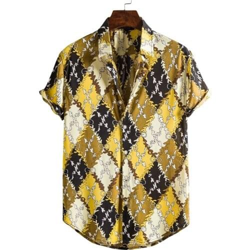 Fashion Hawaiian mens shirt button shirt wild mens shirt 3D printed shirt