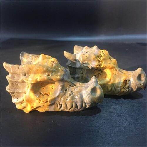 Natural hand carved bumblebee dragon skulls crystals healing stones animal for folk crafts