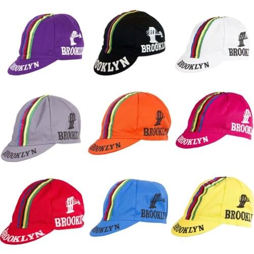Multiple Colour Brooklyn Cycling Caps Riding Hat Breathable Quick Dry Bike Cap Headwear
