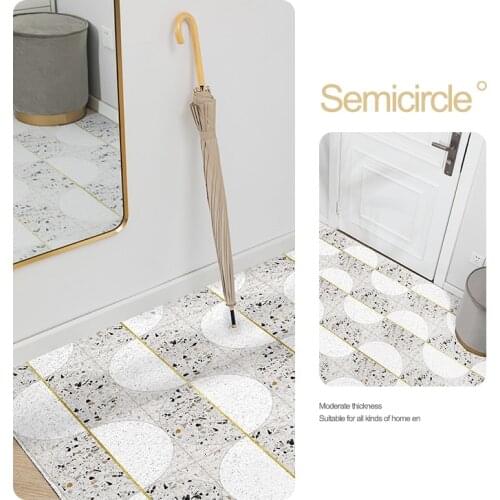 New Arrive DIY Silk Loop Mat Carpet Door Mat Nordic Minimalist Anti-Slip Indoor Entrance Kitchen Bathroom Foot Pads Home Doormat