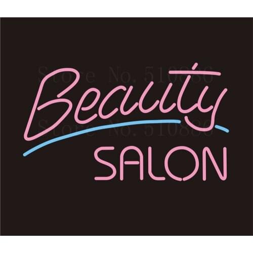 Custom NEON Sign Board Beauty Salon Spa GLlass Tube Bar Club Pub Display Store Shop Light Signboard Signage Signs 17*14"