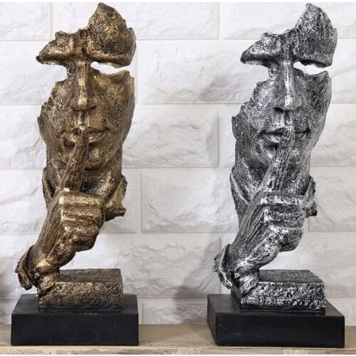 Furnishing Articles Women Face Statues for Decoration Home Decoration Accessories Character Sculpture Abstractive Resin Crafts