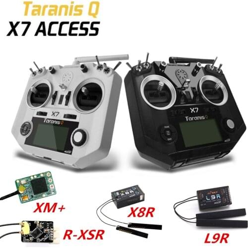 FrSky ACCESS Taranis Q X7 2.4G 16CH Left Throttle Radio Transmitter XM+/R-XSR/X8R/L9R Receiver for FPV RC Drone Airplane Mode 2