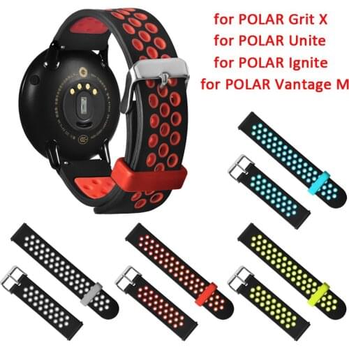Silicone Strap for Polar Ignite Smart Watch Band Replacement Bracelet for Polar Unite/Vantage M/Grit X Wristband Belt Accessory