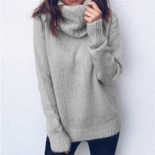 Female turtle neck solid sweaters women autumn warm knitted pullovers basic inner tops clothes for ladies girls fashion