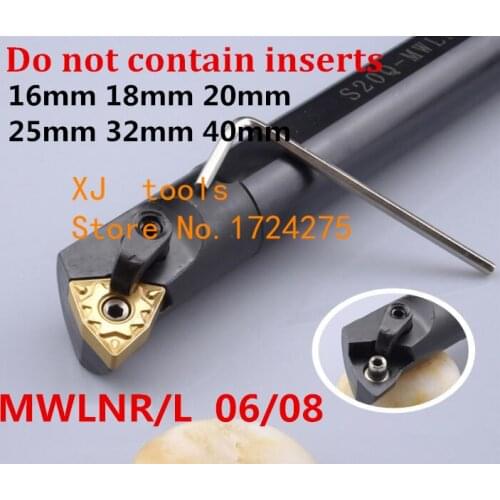 Angle 95 S16Q-MWLNR06 S20R-MWLNR06 S16Q-MWLNR08 S18Q-MWLNR08 S20R-MWLNR08 S25S-MWLNR08 S32T-MWLNR08 MWLNL08 Turning Lathe tools