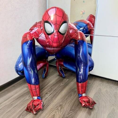 1pcs 3D MARVEL Spiderman iron Man hero Foil Balloons Baby Showers Birthday Party Decor Supplies Childrens Gifts Globos