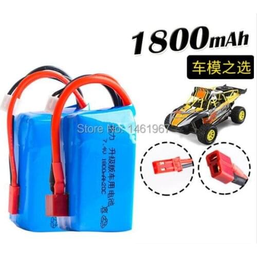 WLtoys Wltoys A949 A959 A969 A979 K929 A959-b A969-b A979-b K929-B RC Car Upgrade battery 7.4V 1800mah